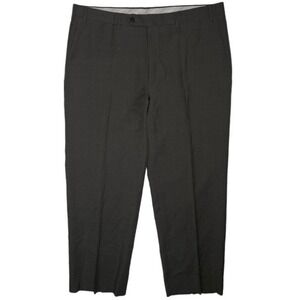 Canali 1934 Dress Pants Mens Large 36x27 Gray Formal Pleated Wool Trouser Luxury